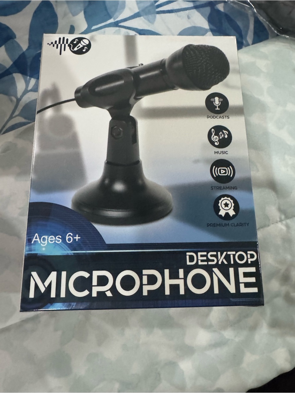 Black Desktop Microphone - Cardioid USB/Plug-In Mic for Podcasting & Streaming